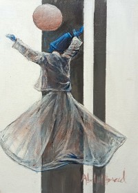 Abdul Hameed, 12 x 18 inch, Acrylic on Canvas, Figurative Painting, AC-ADHD-066